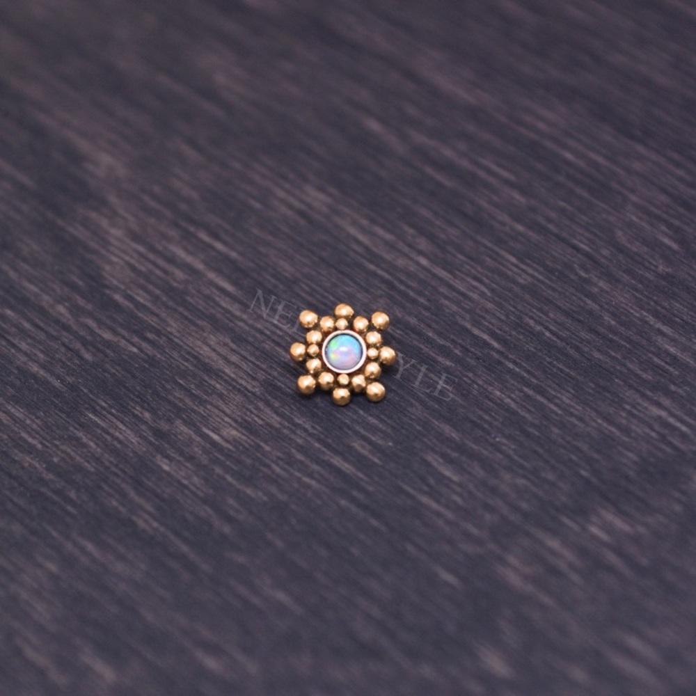 Dermal with opal and gold NWOT